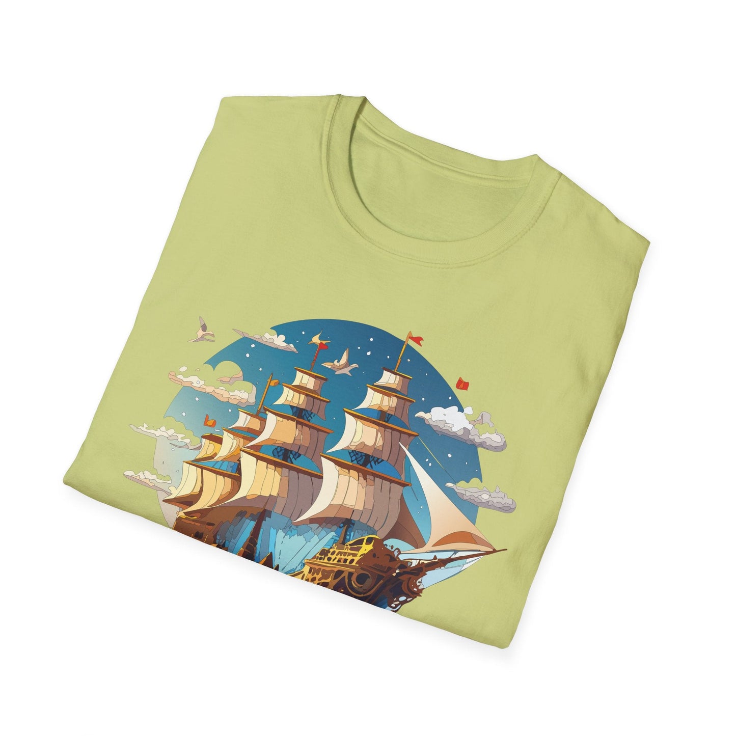 Ship T Shirts Frigate Vessel Tee Shirt Unisex Gildan Softstyle 64000 Cotton Tee Comfort Fit