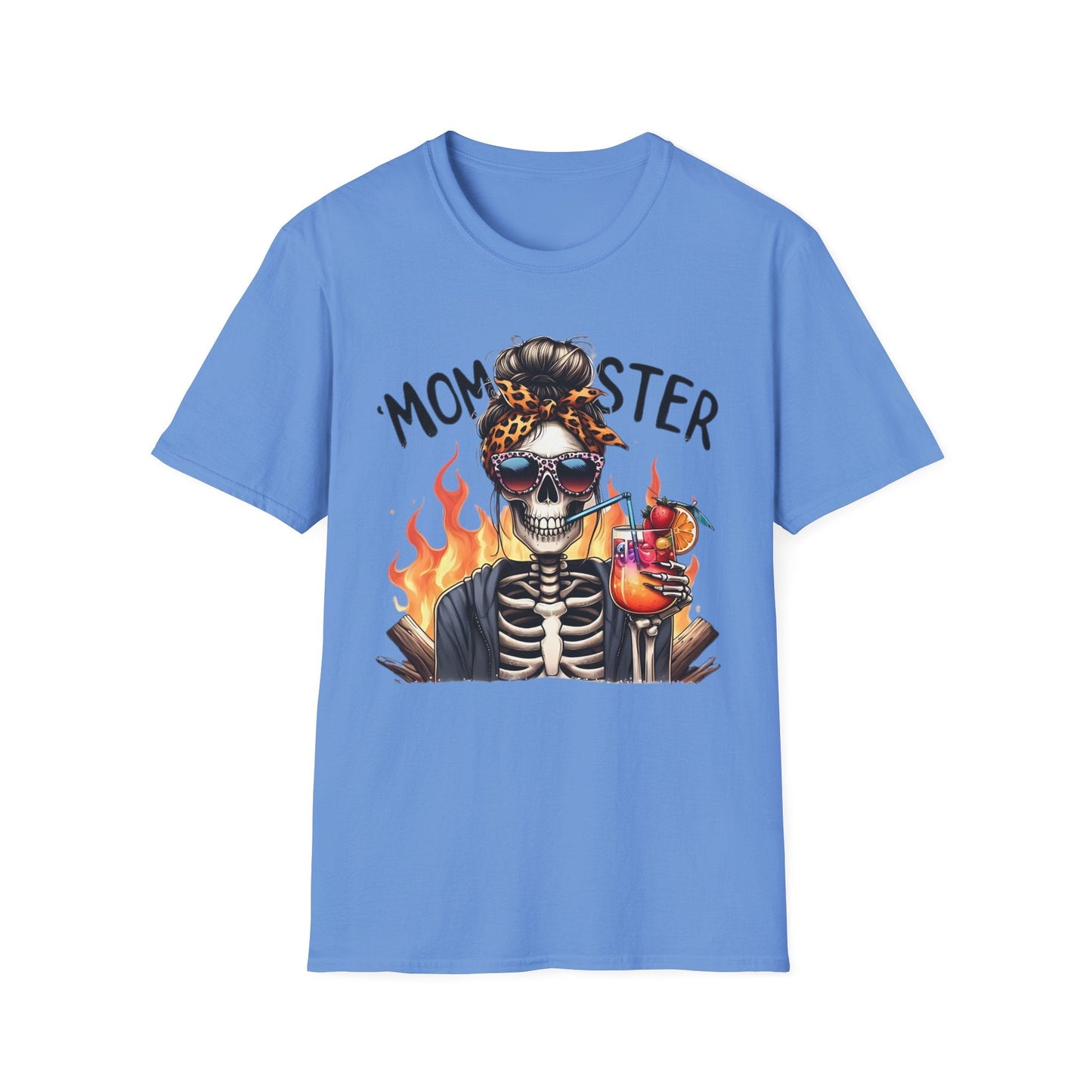 Skull Tee Shirt Unisex Skeleton Shirt Softstyle Gildan 100 Percent Cotton Graphic Tee