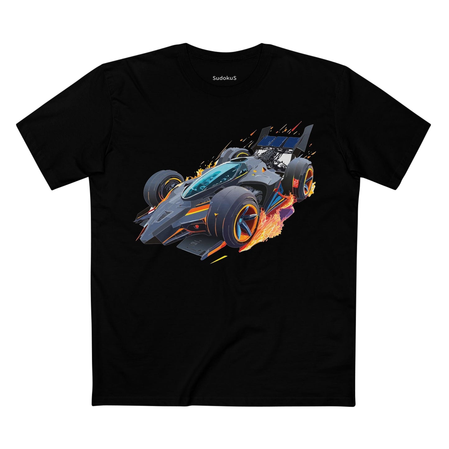 Car Graphic Unisex 100 Cotton Staple Tee 13