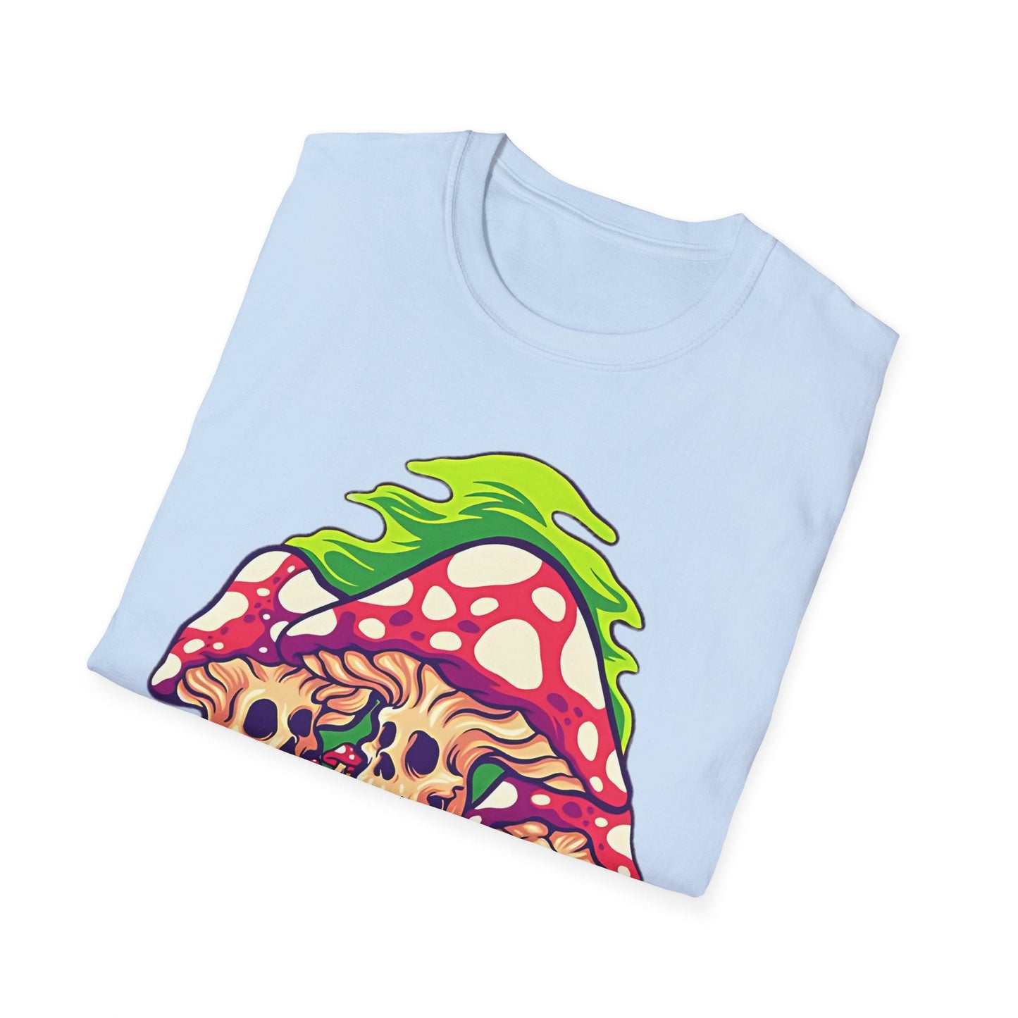 Mashroom Tee Shirt Unisex Softstyle Gildan 64000 Cotton With Funny Mashroom Design