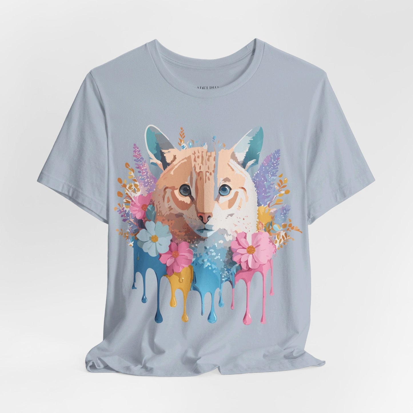 Cat Graphic Tee Unisex Short Sleeve With Adelpha Artwork Vintage Inspired