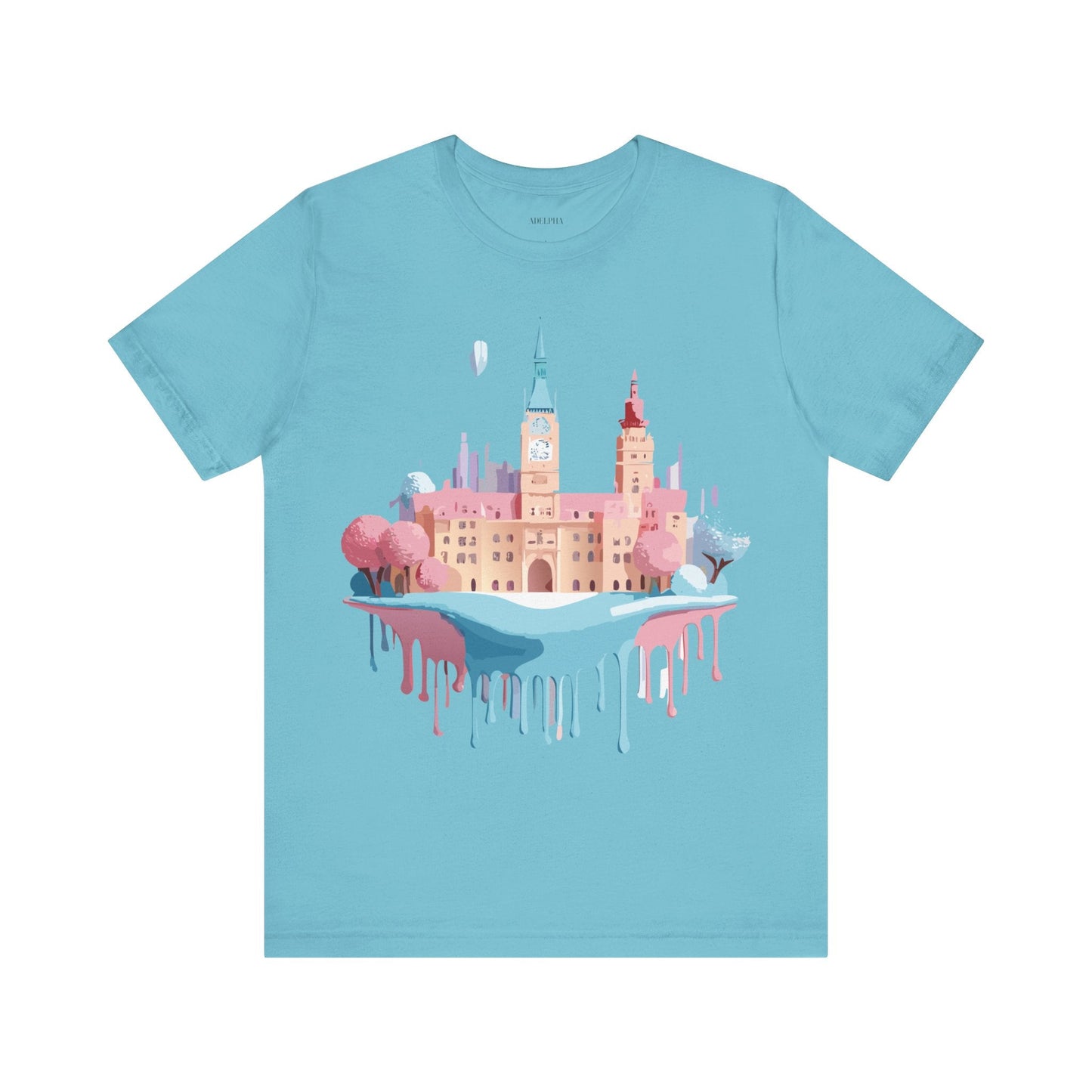 Tourist Shirt Prague Graphic Tee Unisex Jersey Short Sleeve Vintage Style Adelpha