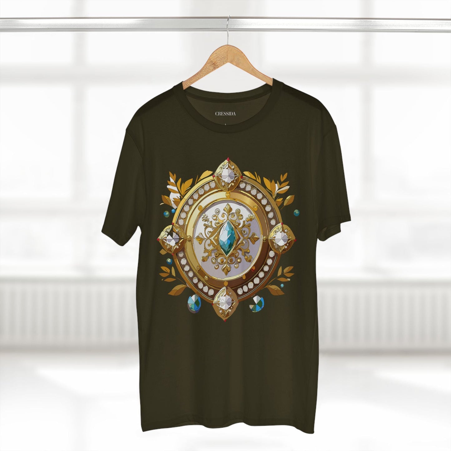 Medallion Graphic T-Shirt Unisex 100 Cotton With Gold Art Design Medal Tee 12