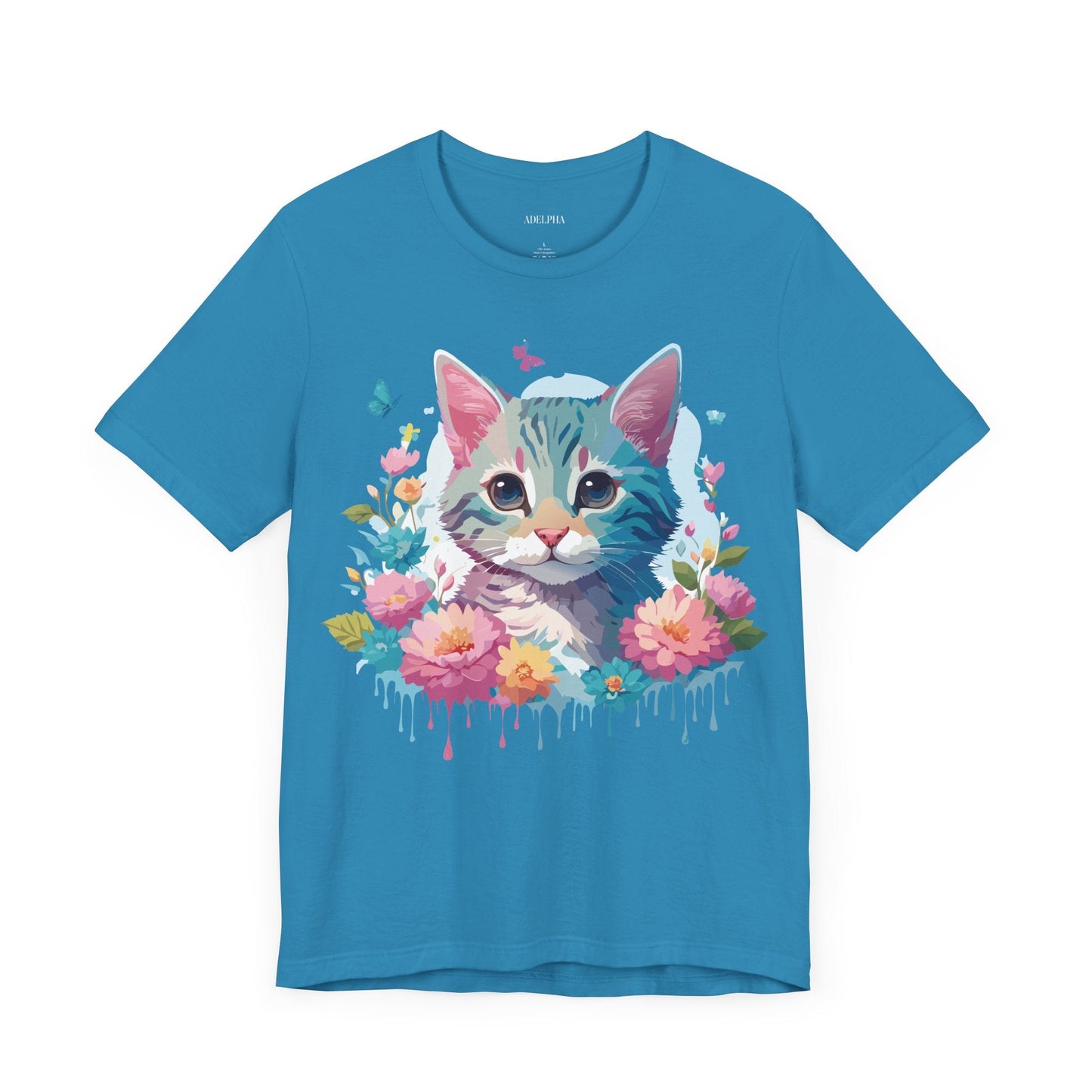 Cat Graphic Tee Unisex Jersey Short Sleeve Shirt Adelpha Art Design