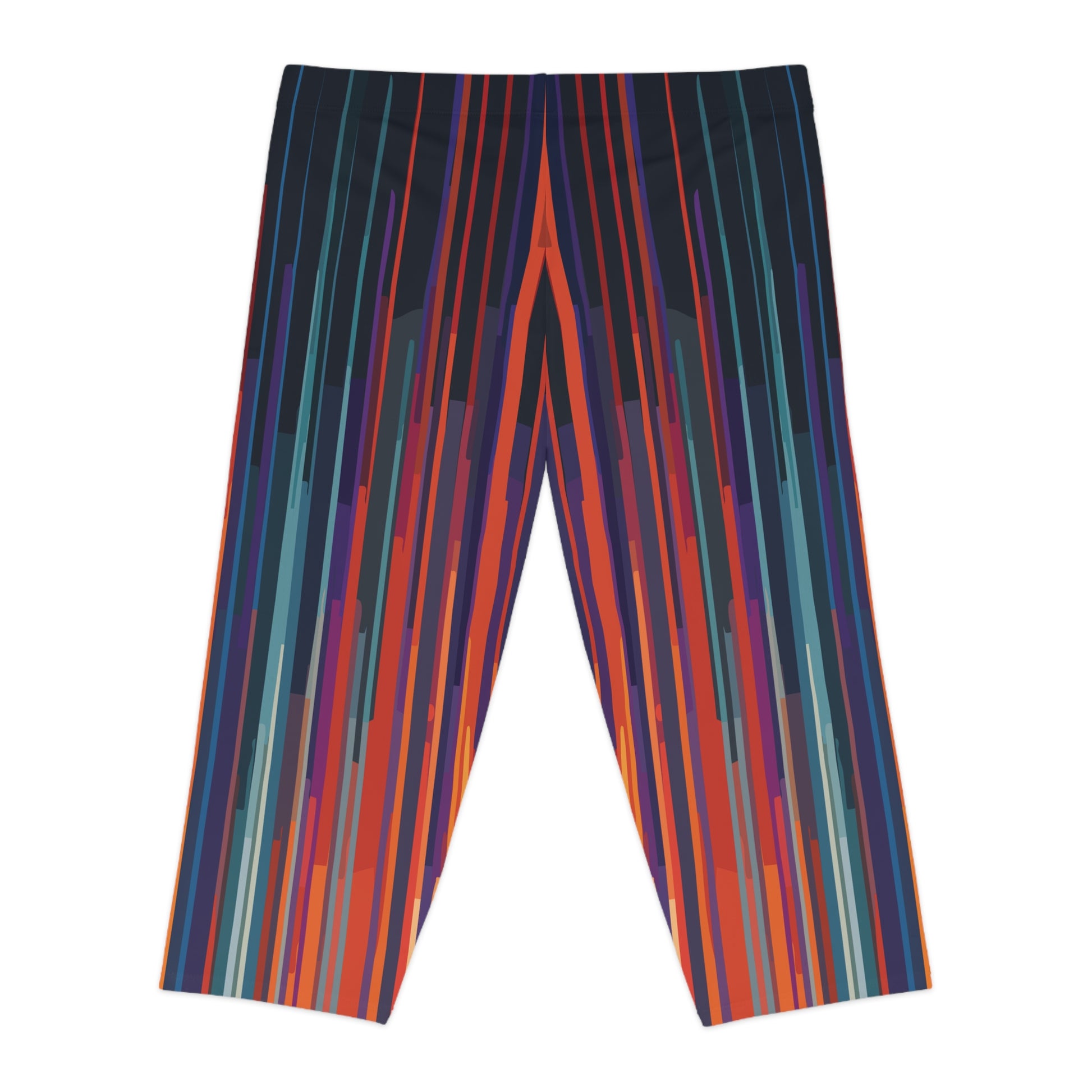 Stripes Capri Leggings - PPU BEST