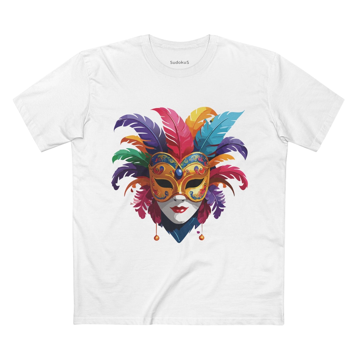 Mask Graphic Unisex 100 Cotton Staple Tee 14