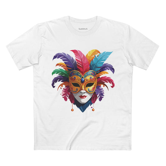 Mask Graphic Unisex 100 Cotton Staple Tee 14