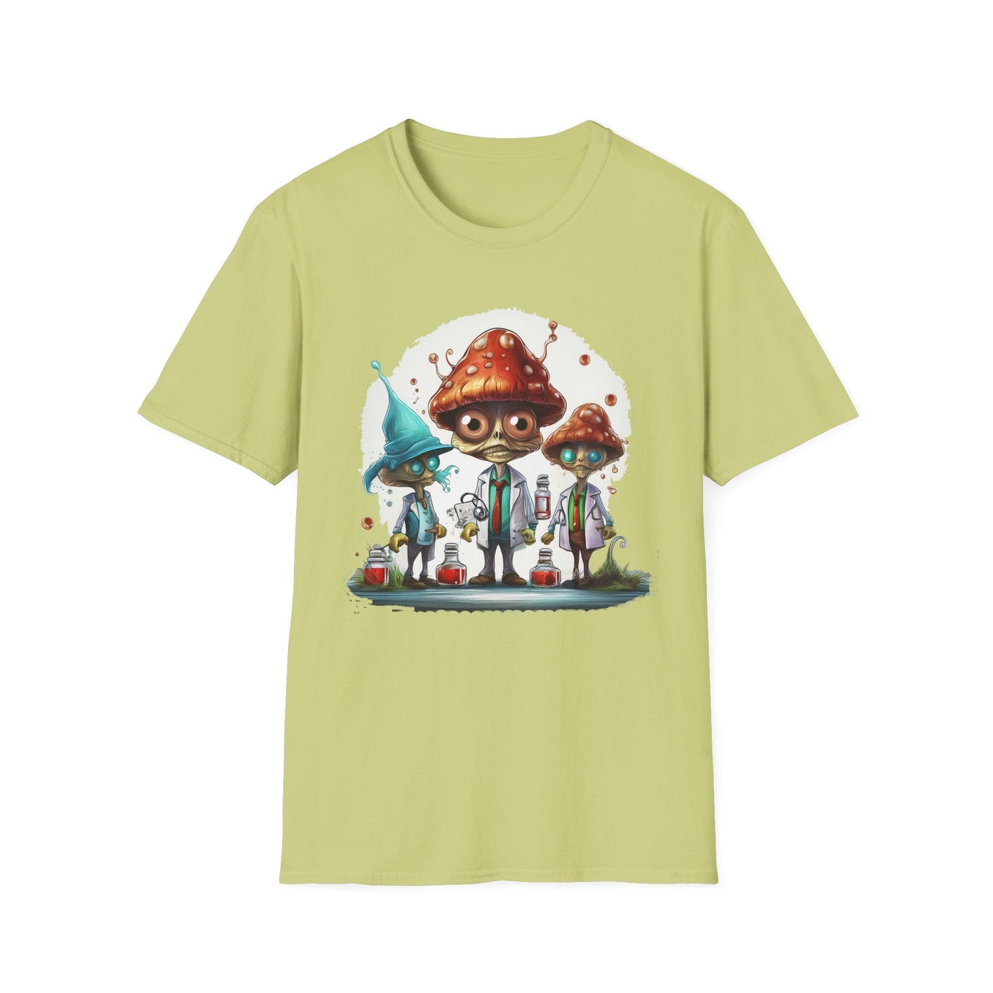 Mashroom Tee Shirt Unisex Funny Mashroom Design Cotton Tee Gildan Softstyle 64000