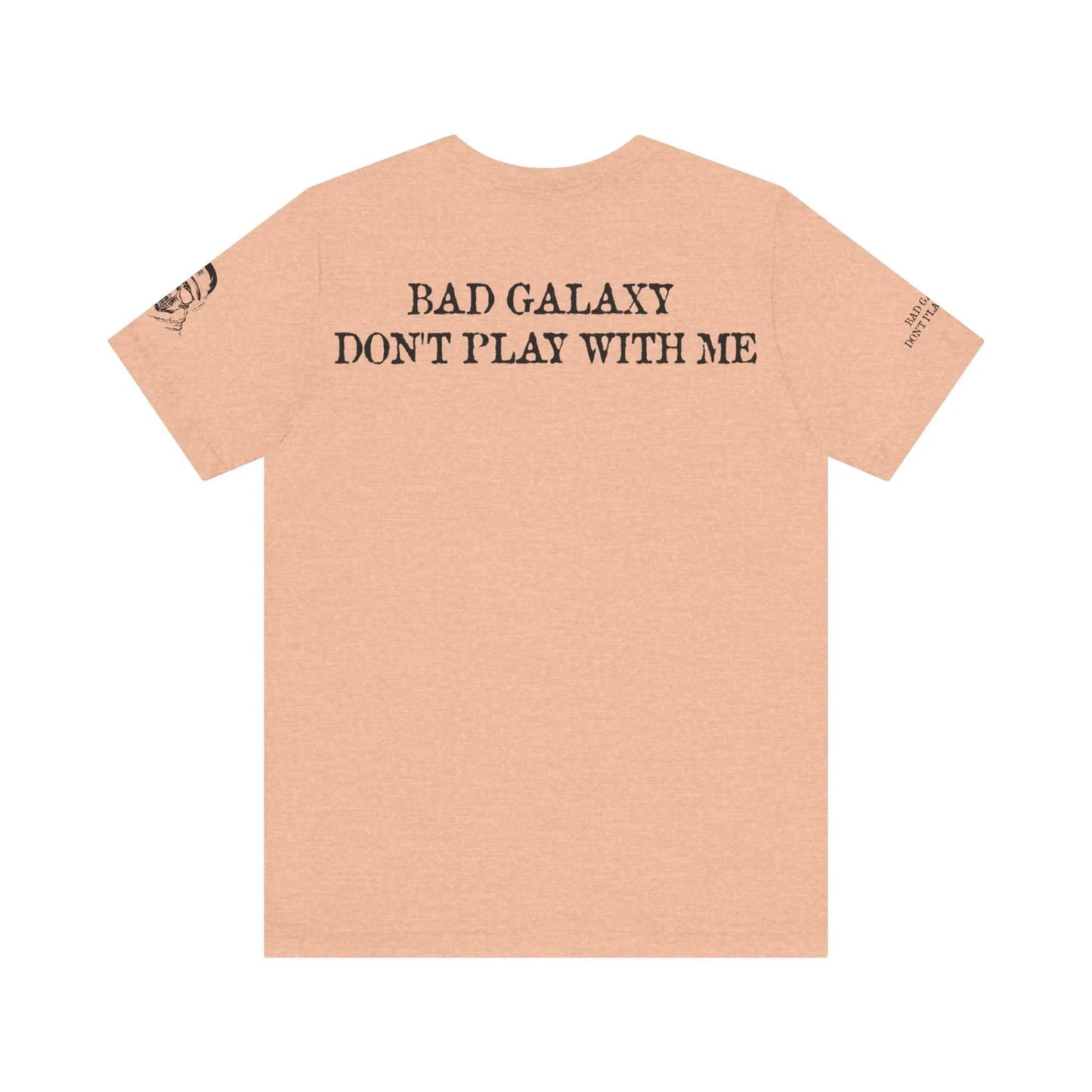 Bad Galaxy Skull T Shirt Made To Order 100 Percent Cotton USA Printed Tee With Eco Friendly Inks