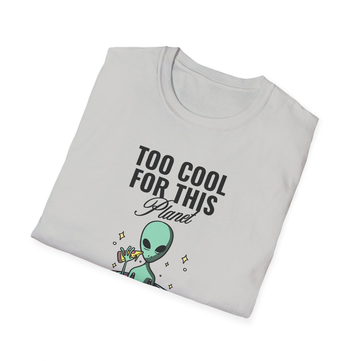Alien UFO TShirt  Too Cool For This Planet Graphic Tee