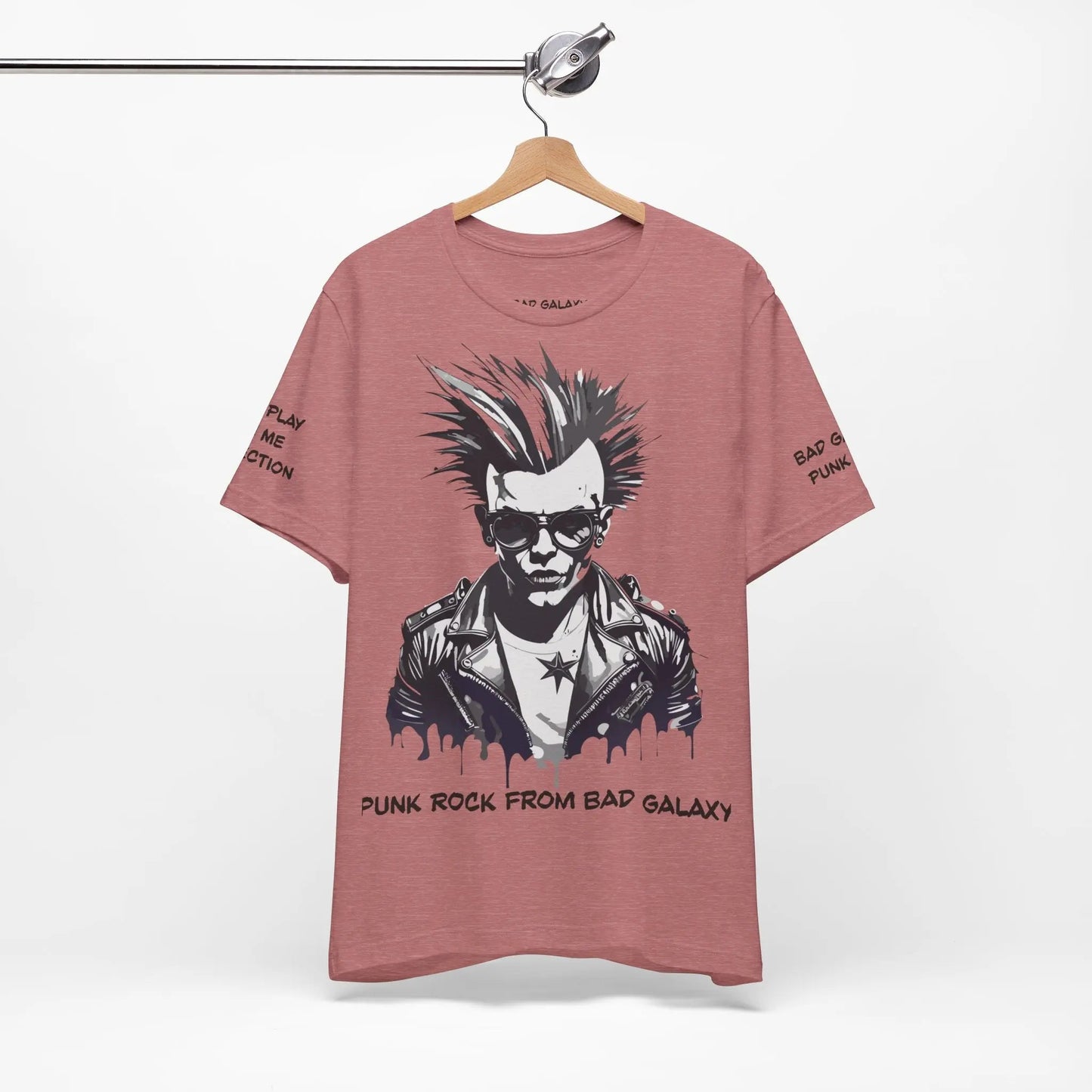 Punk Rock Tee Shirt 100 Percent Cotton Made To Order Eco Friendly Print Free Shipping Limited Time