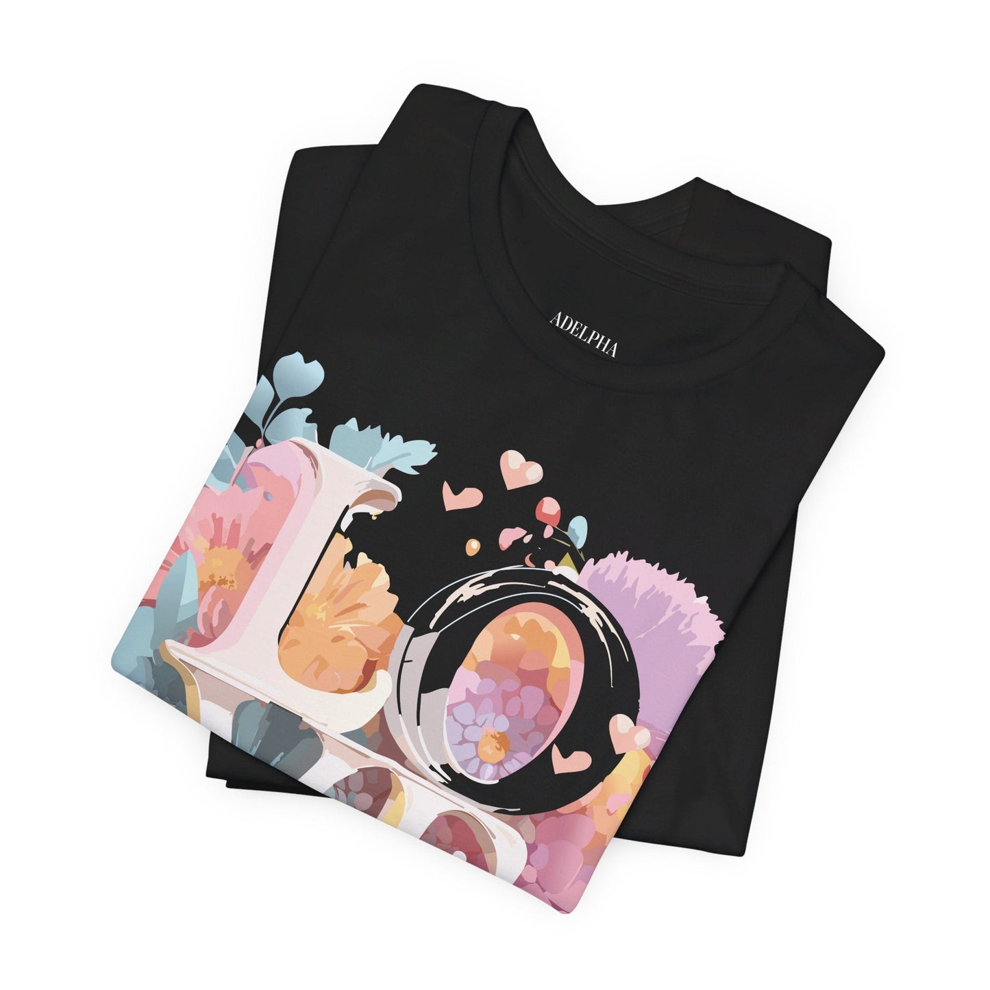 Valentine Graphic Tee Unisex Jersey Short Sleeve Art Design By Adelpha Vintage Artwork