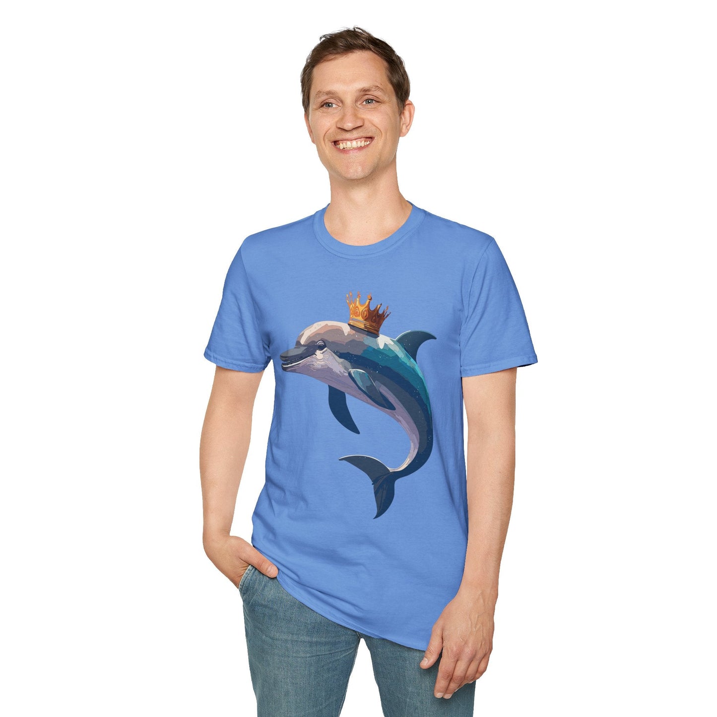 Dolphin Shirts Unisex Gildan Softstyle 64000 100 Percent Cotton Tee For Animal Lovers