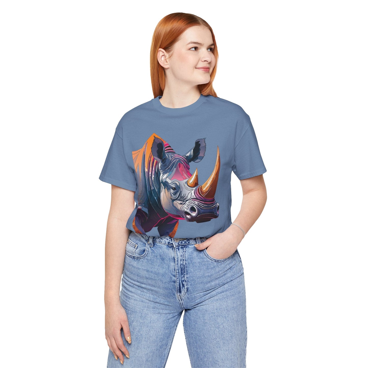 Unisex Animal Print Tee Shirt Featuring Wild Animals Art Design For Everyday Wear