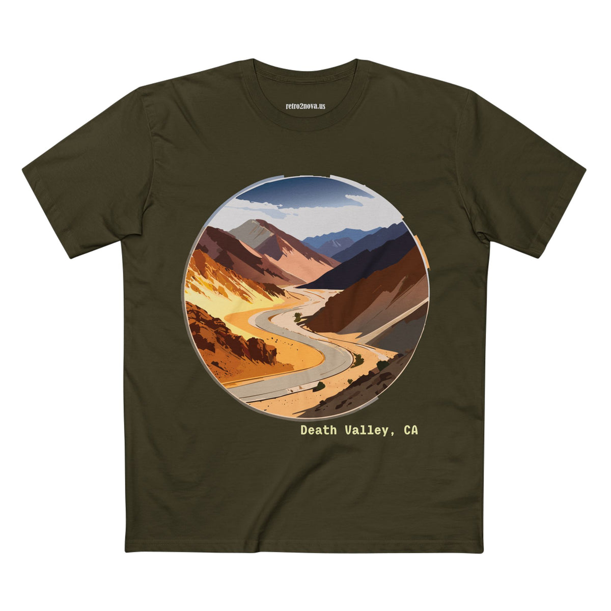 Death Valley Scenic Road Tee | Desert Landscape, California Highway