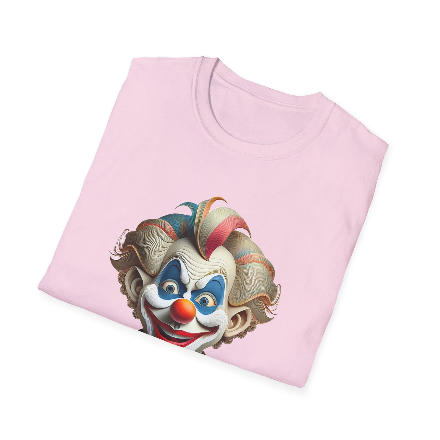 Unisex Clown Shirt Funny Man Circus Tee Softstyle Gildan 64000 Short Sleeve Everyday Comfort