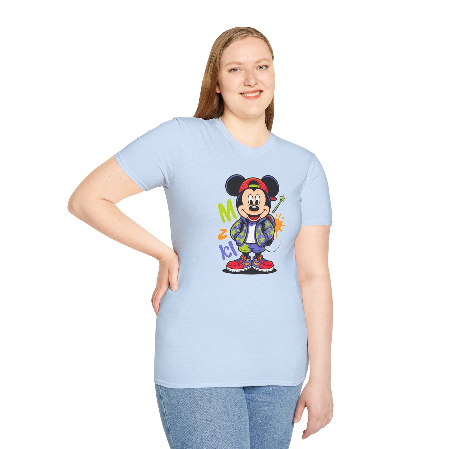 Cartoon T Shirt With Animation Design Unisex Gildan Softstyle 64000 Tee For Funny Animals