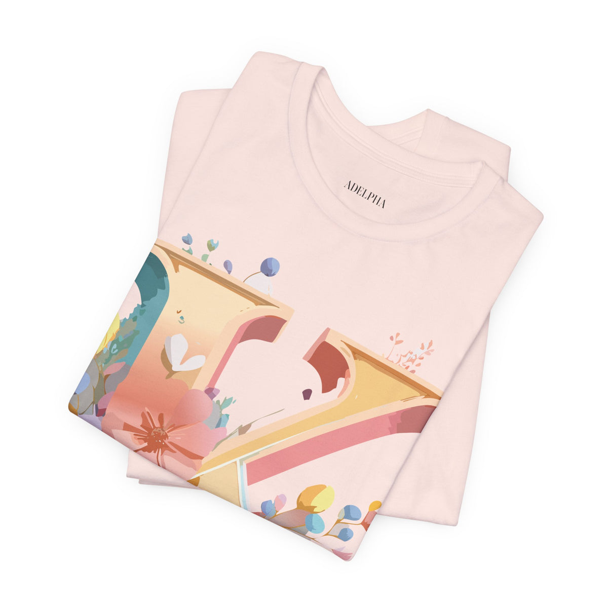 Letter K Graphic Unisex Cotton Bella+Canvas Tee with Art Letter Design