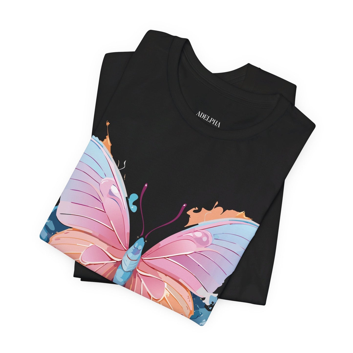 Butterfly Graphic Unisex 100 Cotton Lightweight Vintage Design Jersey Tee 88