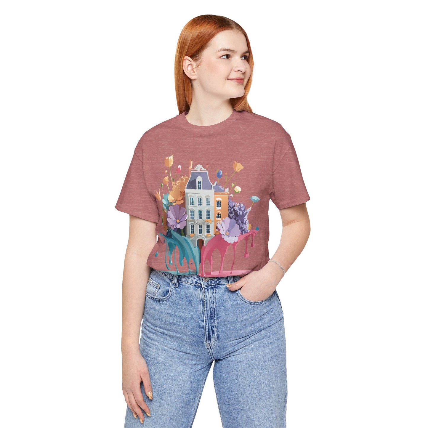 Amsterdam Graphic Tee Unisex Jersey Short Sleeve Shirt Travel Themed Original Artwork