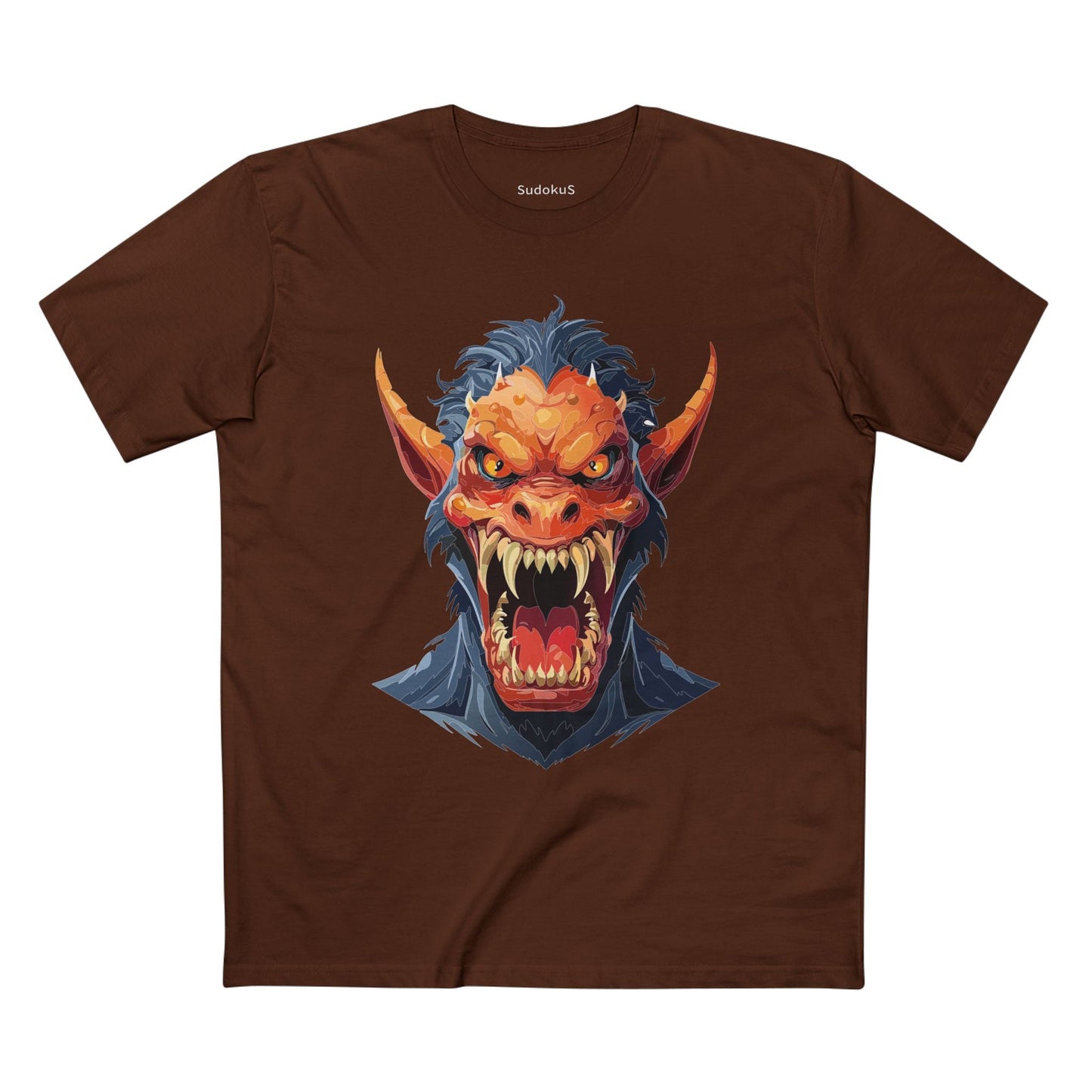 Cartoon Monsters Graphic Unisex 100 Cotton Staple Tee 2