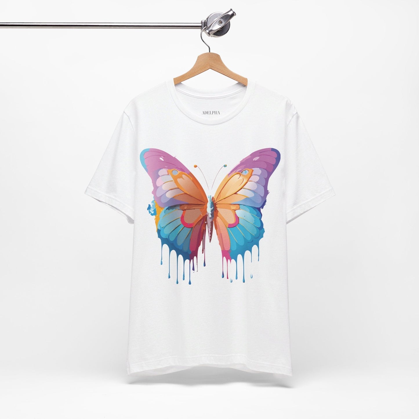 Butterfly Graphic Unisex 100 Cotton Lightweight Vintage Design Jersey Tee 91