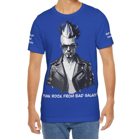 Punk Rock Tee Shirt Made To Order From Bad Galaxy Eco Friendly Inks Cotton Tee Made In USA