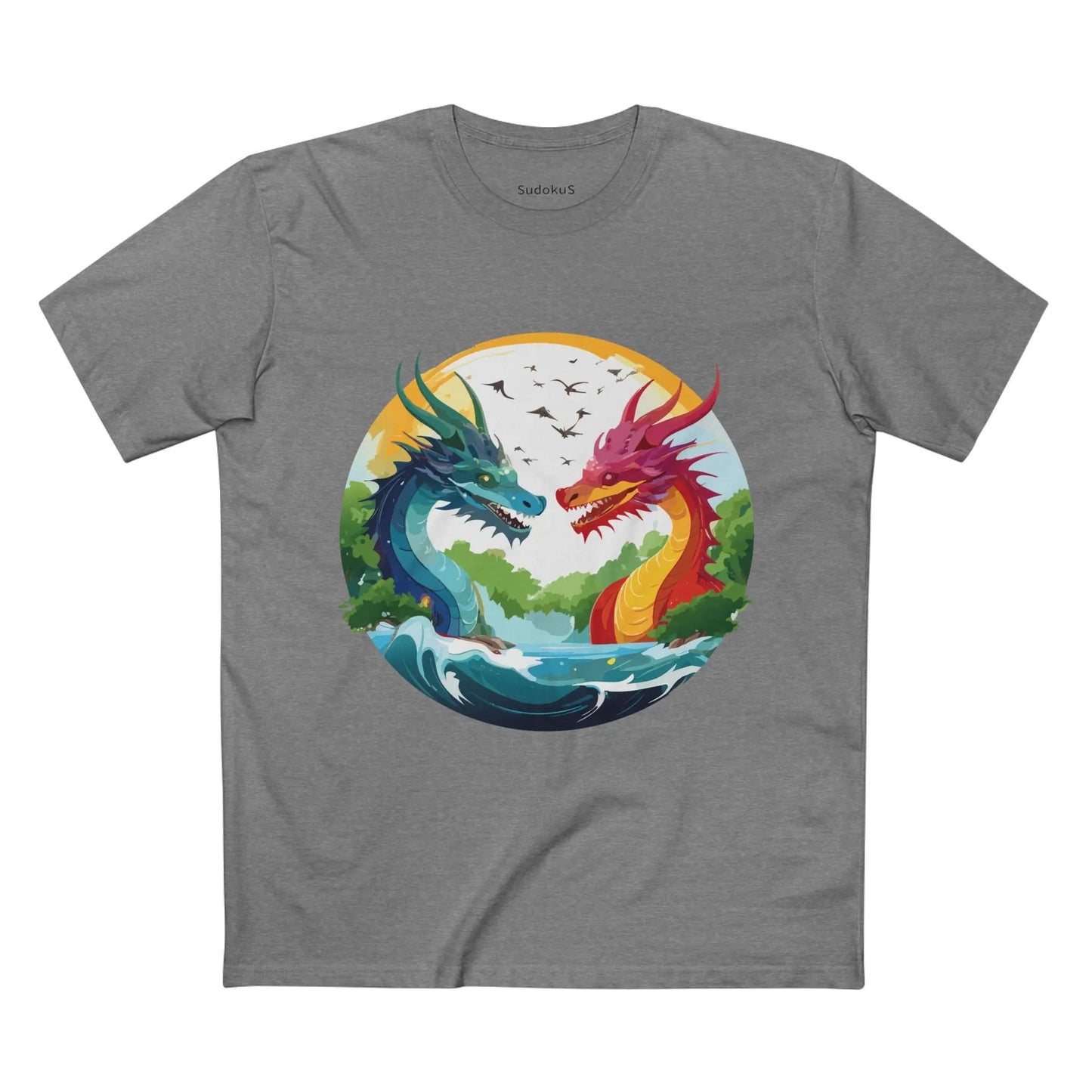 Dragon Graphic Unisex 100 Cotton Staple Tee 18
