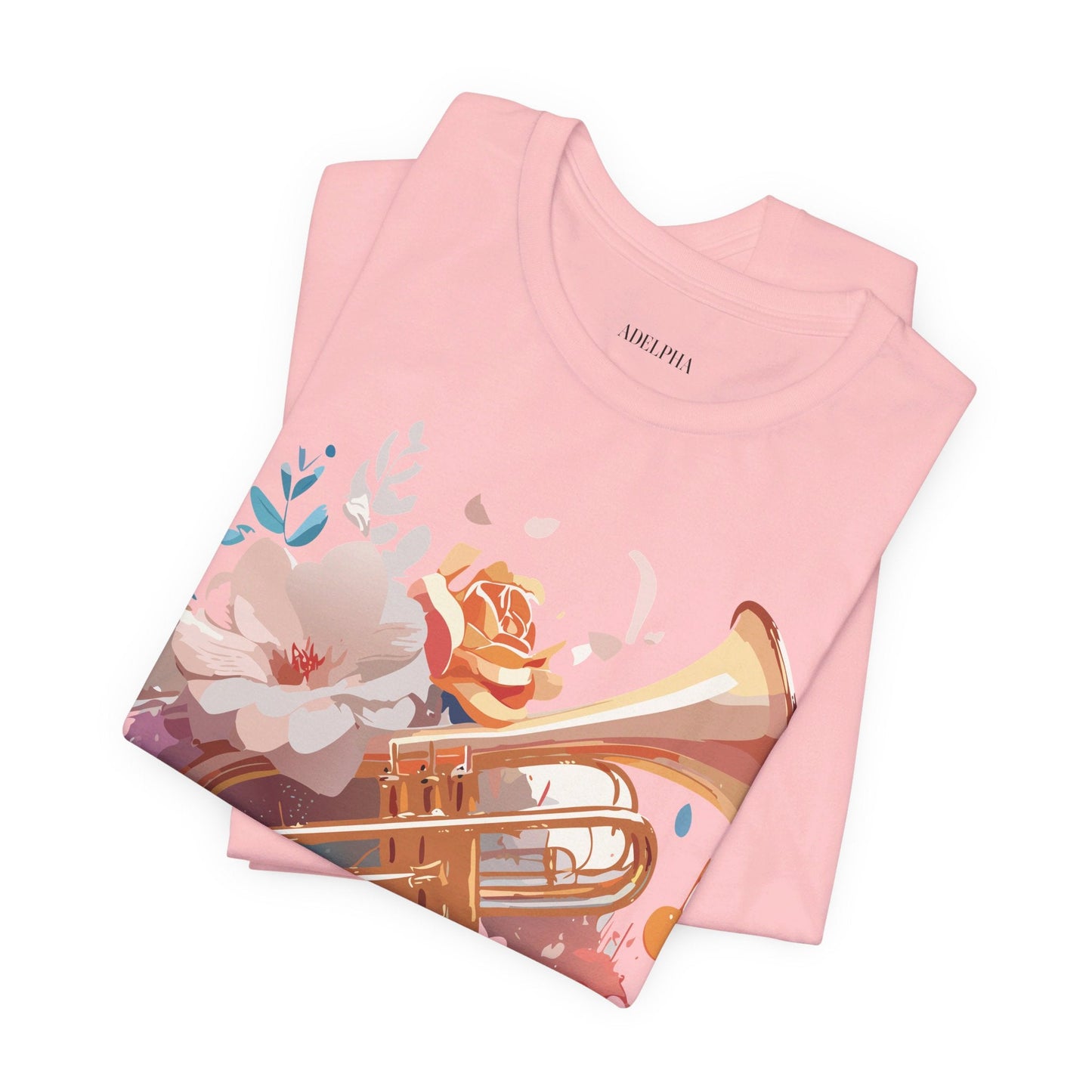 Music Graphic Unisex 100 Cotton Vintage Art with Musical Elements Tee 138