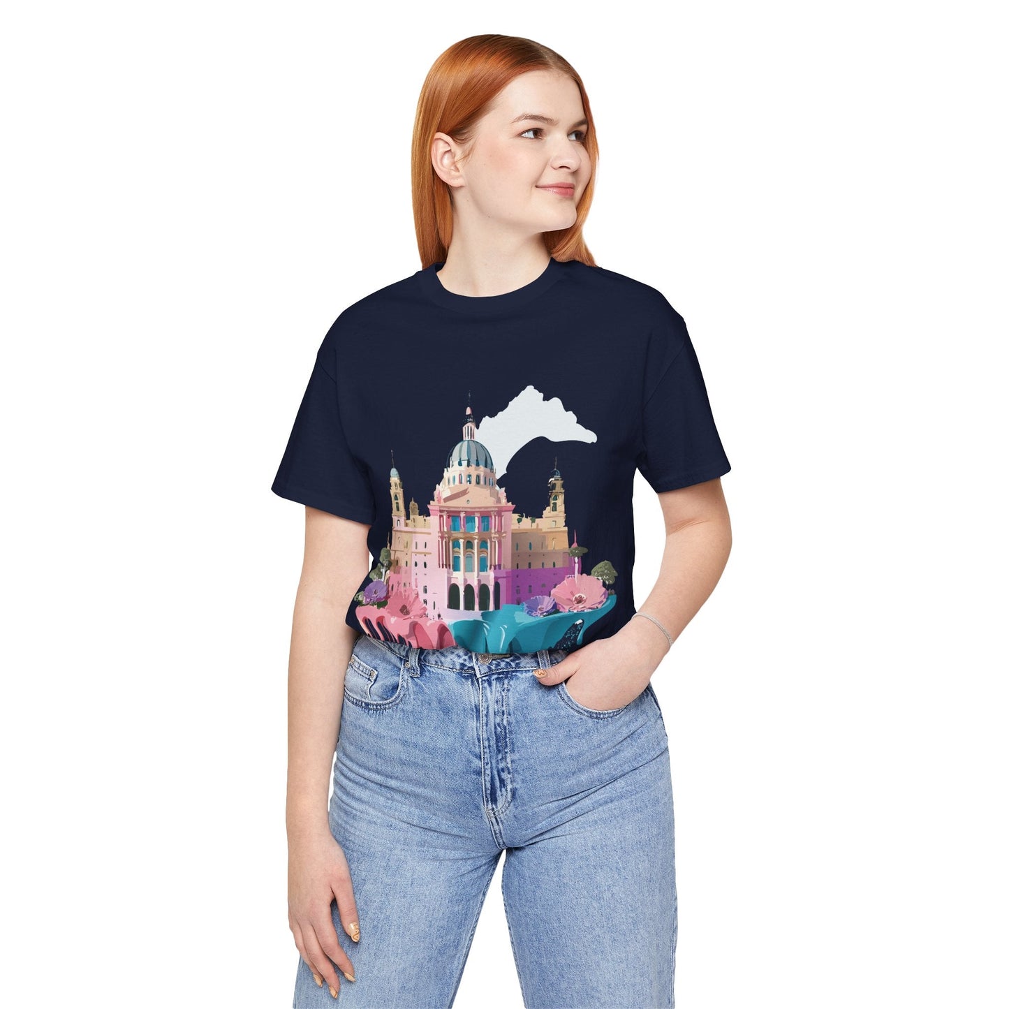 Adelpha Unisex Graphic Tee Madrid Tourist Shirt Vintage Inspired Art Design By Adelpha
