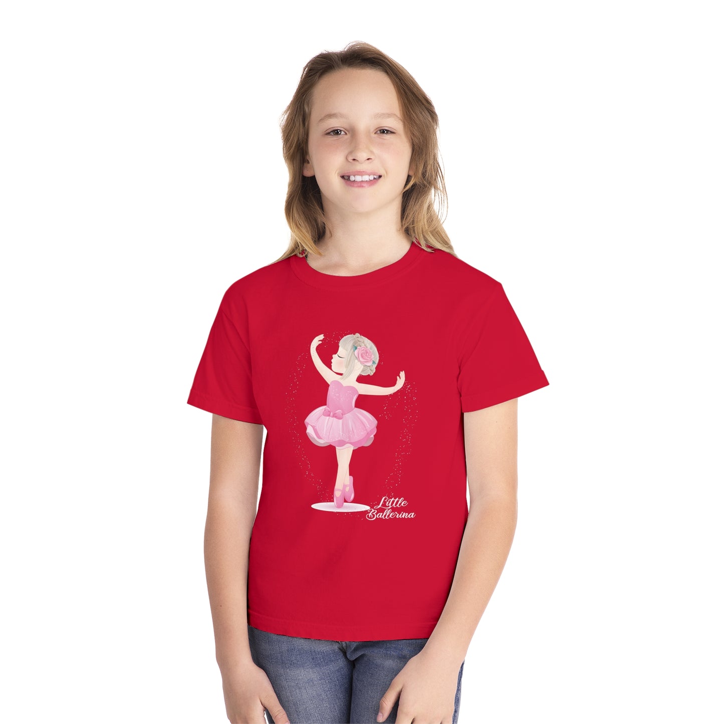 Youth Tee Shirt with Little Ballerina