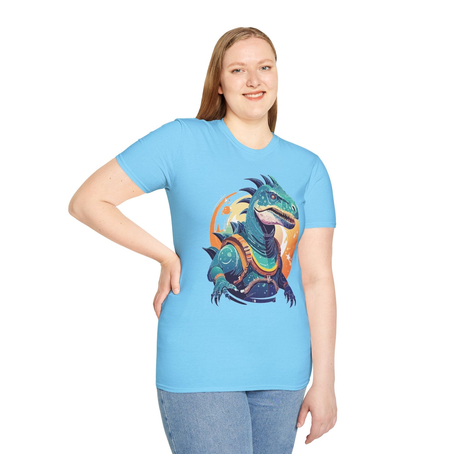 Alien Graphic Unisex Cotton Softstyle UFO Artwork Tee 17