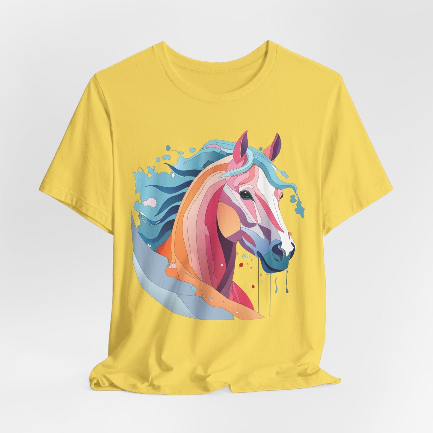 Unisex Animal Tee Shirt With Art Design Wild Animals Short Sleeve Premium Comfort Fit