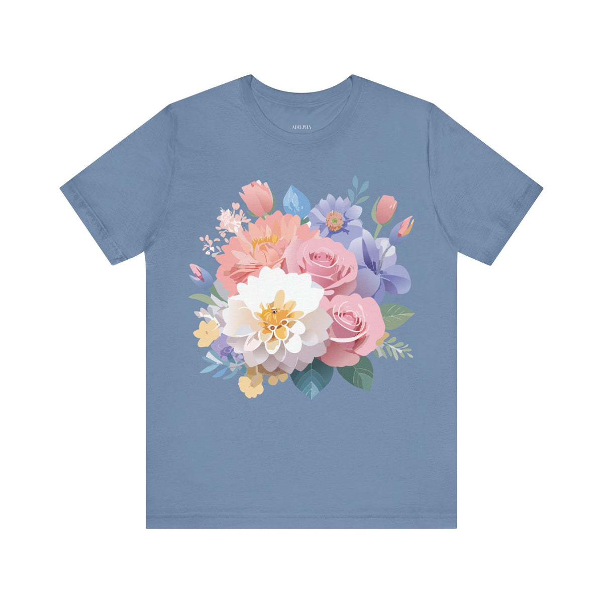 Floral Graphic Tee Shirt - Bella+Canvas Unisex 100 Cotton 29