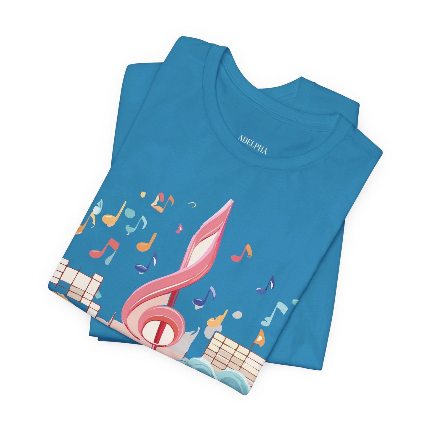 Adelpha Music Graphic T Shirt Unisex Short Sleeve Tee Vintage Inspired Art Design Premium