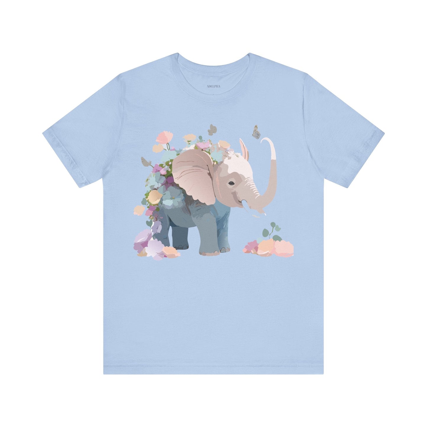 Elephant Graphic Tee Unisex Jersey Short Sleeve Art Design Adelpha Premium Vintage Inspired