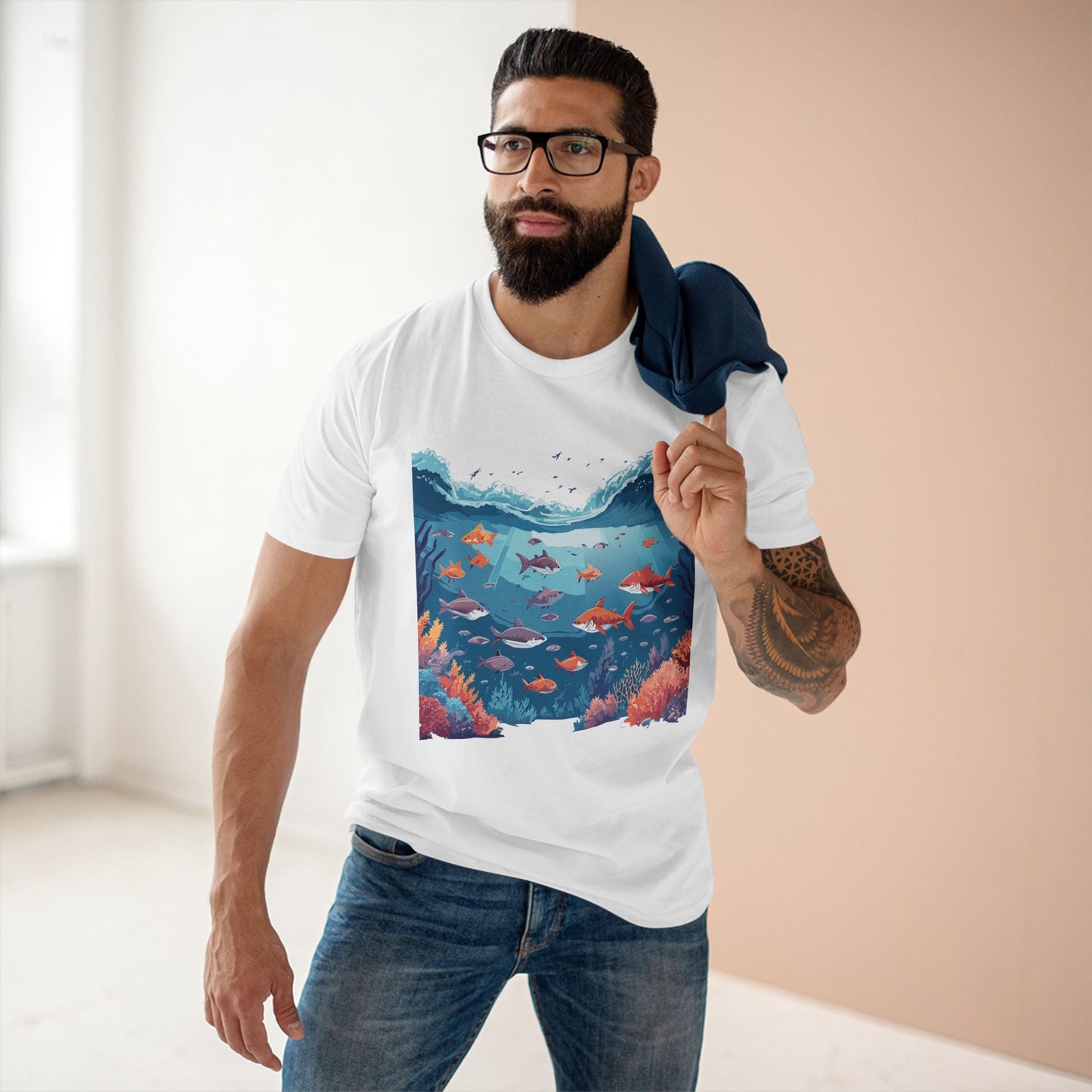 Ocean Pacific OP11 Ocean Shirt Unisex Premium Cotton Tee With Original Art Design Retro2Nova