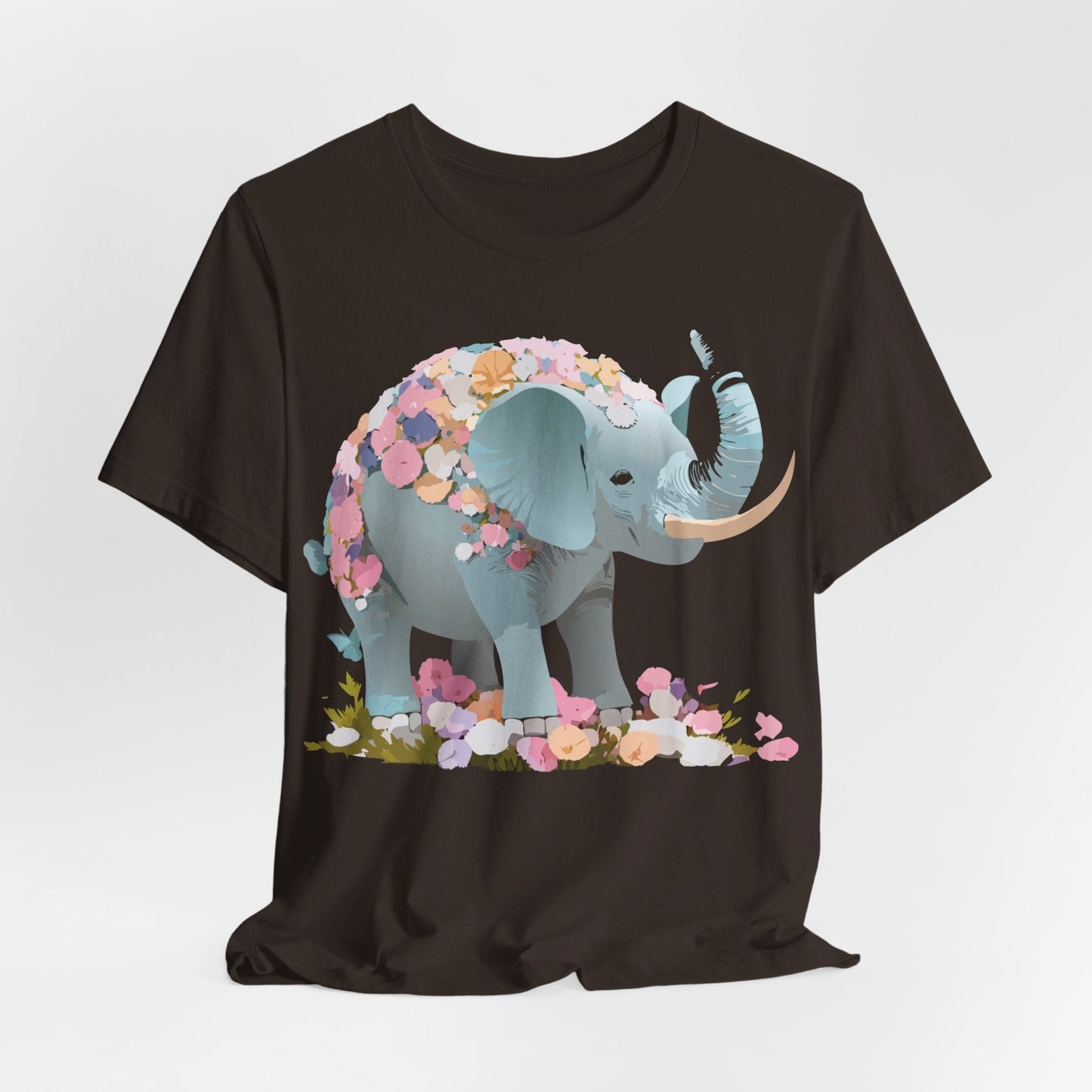 Elephant Graphic T Shirt Unisex Vintage Inspired Art Tee By Adelpha Short Sleeve