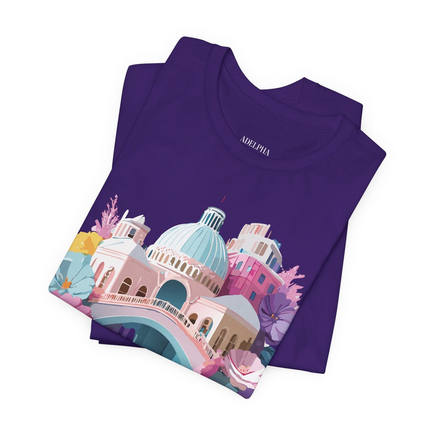 Venice Tourist Graphic Tee Unisex Jersey Short Sleeve Vintage Inspired Artwork Adelpha
