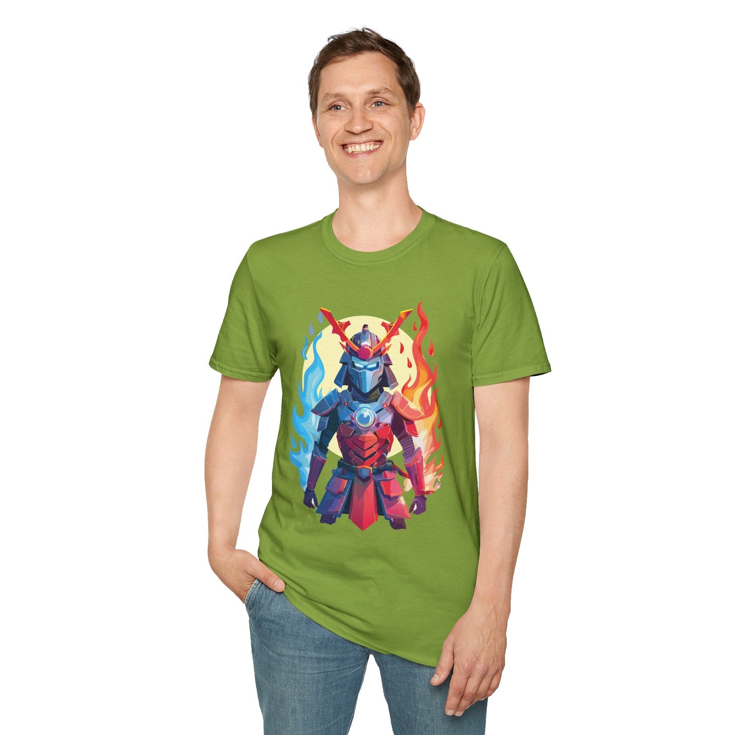 Samurai Shirt Unisex T Shirt Softstyle Ring Spun Cotton Gildan 64000 100 Percent Cotton Tee