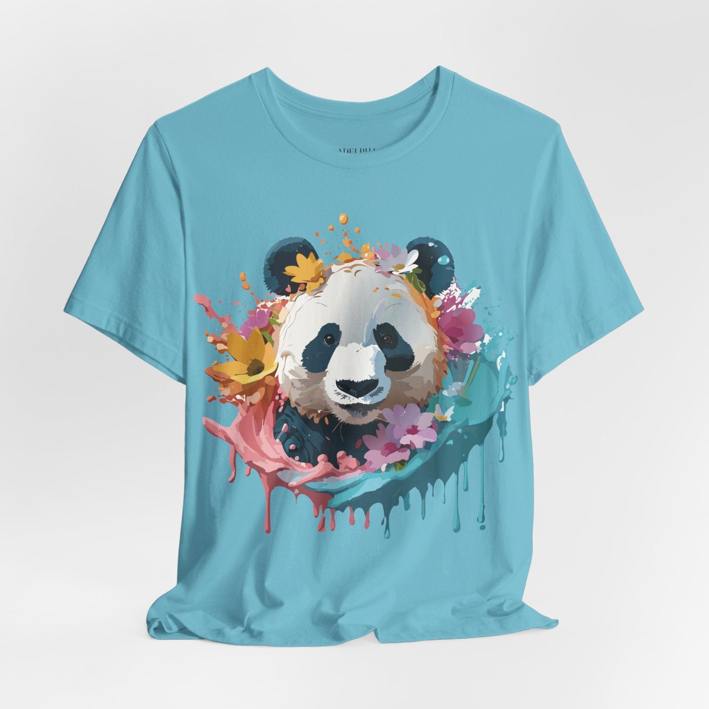 Panda Graphic Tee Unisex Jersey Short Sleeve Art Design Shirt By Adelpha Premium Casual Wear