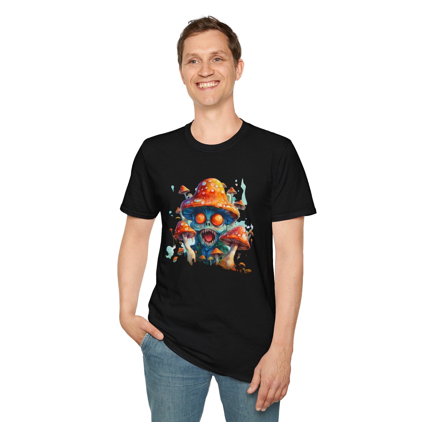Mashroom Tee Shirt Unisex Softstyle 64000 Graphic Tee Funny Mashroom Design Gift