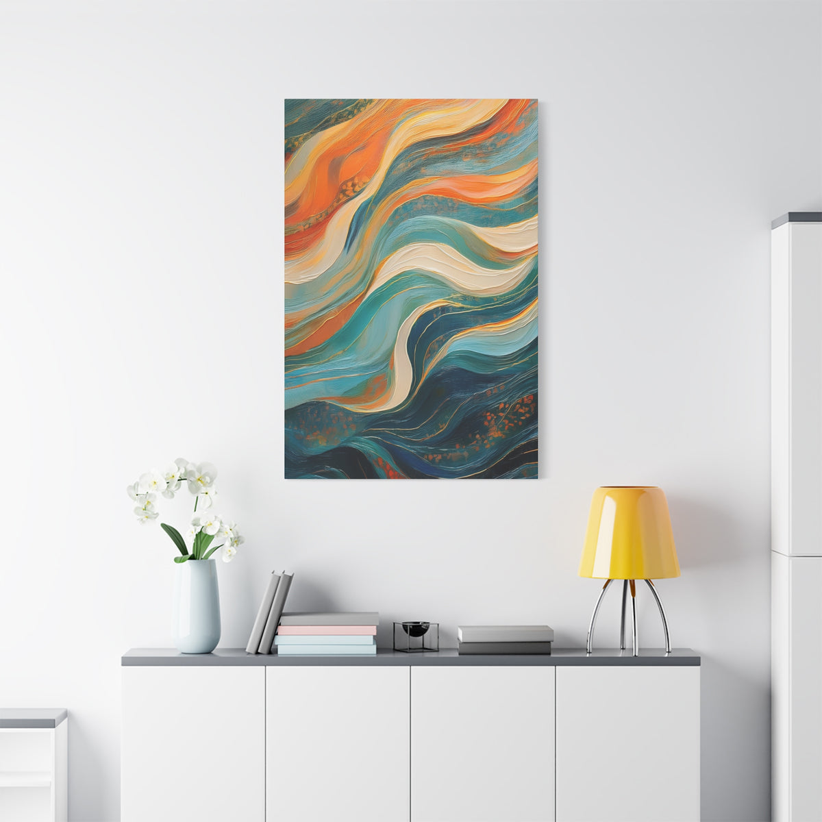 Abstract Oil Painting Print Canvas 20x24,20x30,24x30 24x32,24x36,30x40 32x48,36x48,40x60 Pine-Wood Inner Frame ABS-98