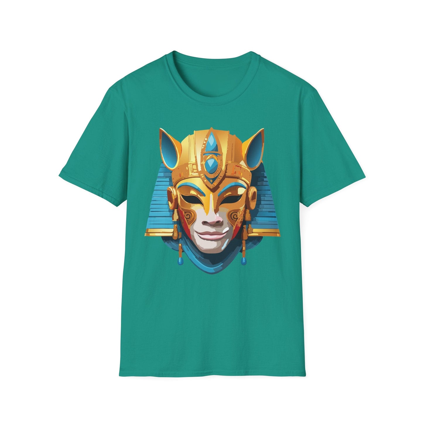 Mask Tee Shirt Unisex Gildan SoftStyle 64000 Cotton T Shirt Masquerade Design Art Graphic