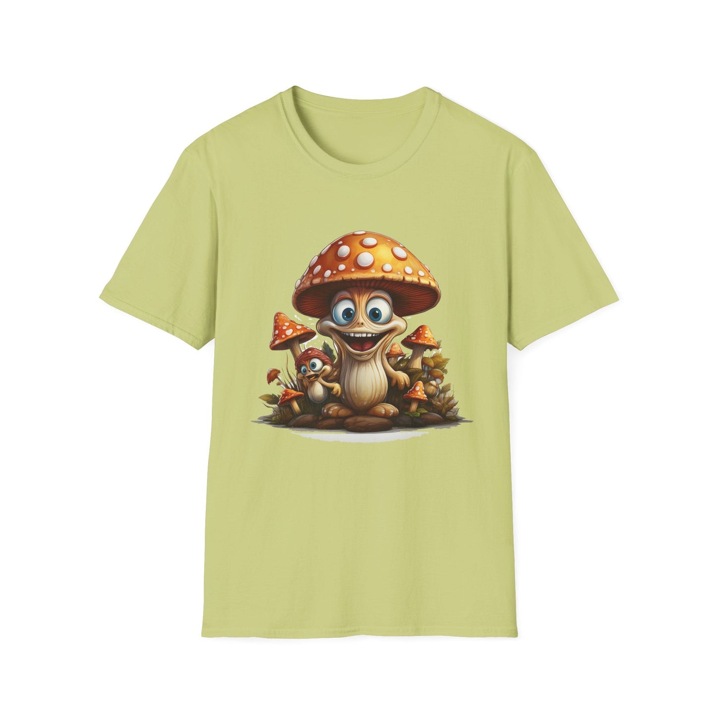 Mashroom Tee Shirt Unisex Softstyle 64000 Comfortable Mushroom Shirt With Funny Fungus Design