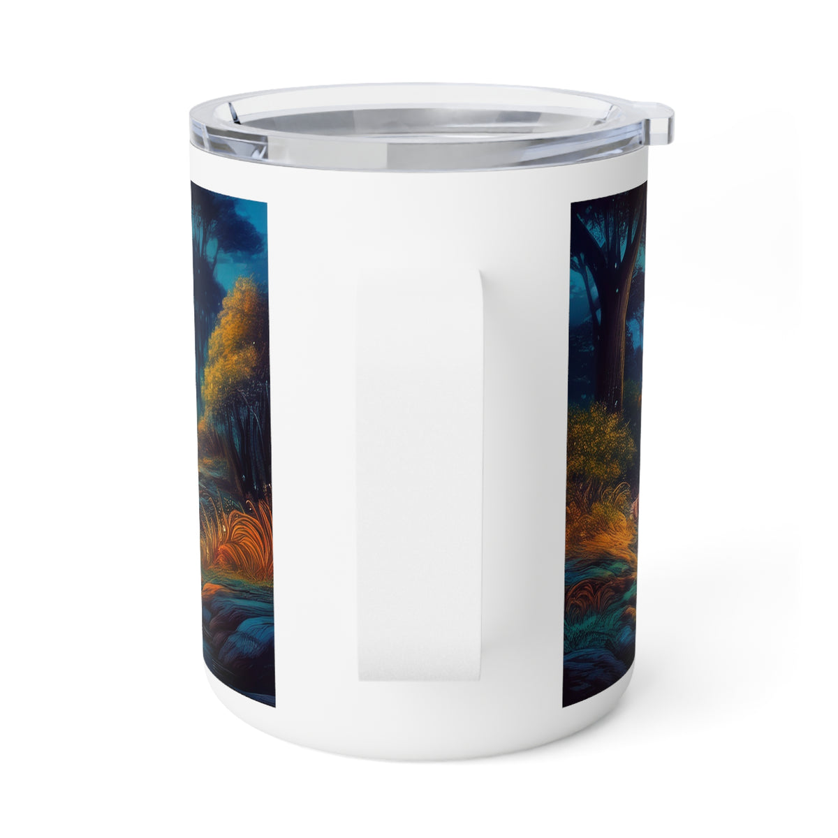 20 Art Design Insulated Coffee Mug Clear Lid 10oz Insulated Coffee Mug 10oz