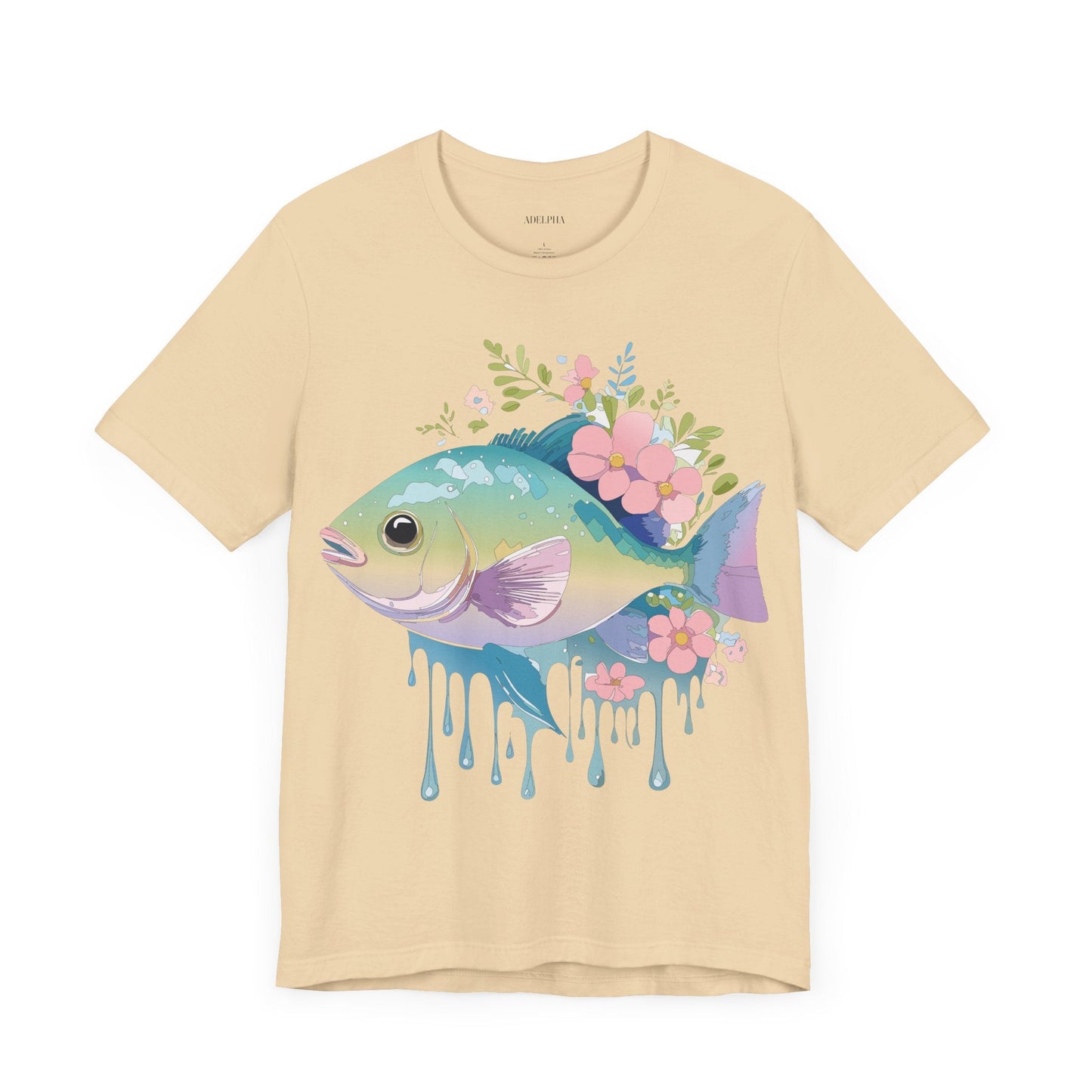 Fish Graphic Unisex 100 Cotton Vintage Artwork Tee 1