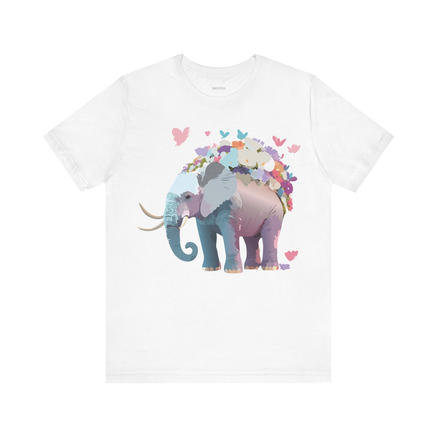 Elephant Graphic T Shirt Unisex Vintage Inspired Artwork By Adelpha Short Sleeve Tee