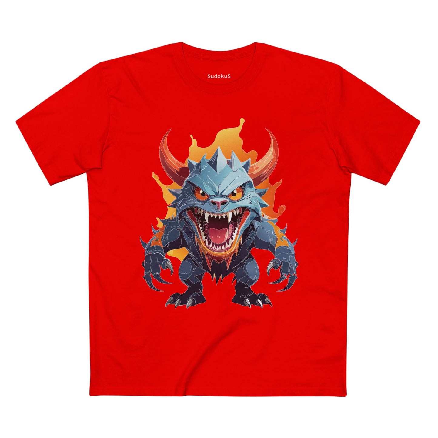 Cartoon Monsters Graphic Unisex 100 Cotton Staple Tee 24