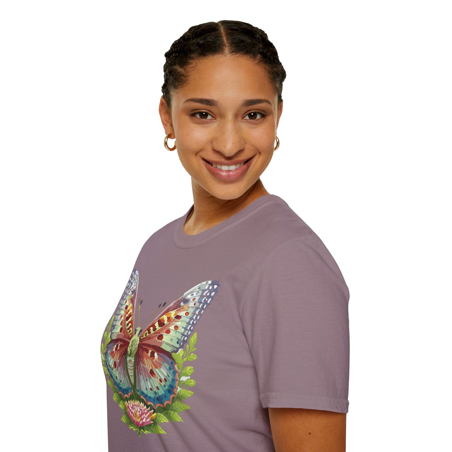 Butterfly Shirt Unisex T Shirt Gildan Softstyle 64000 Breathable Ring Spun Cotton Monarch Tee